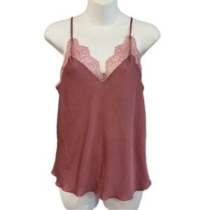 Victoria Secret Mauve Lace Tank